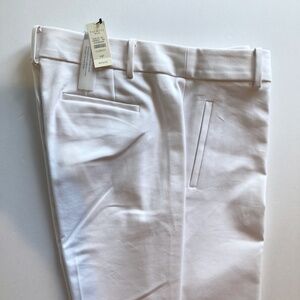 NWT White Talbots Newport Trouser Pant Size 10P Curvy Fit Wear to Work Pockets